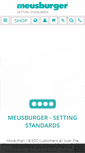 Mobile Screenshot of meusburger.com